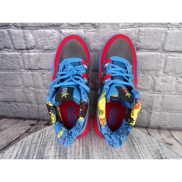 Nike Kyrie 8 GO Black Blue Red GS DQ8080-012 Size 5.5Y New In Box - Picture 7 of 12